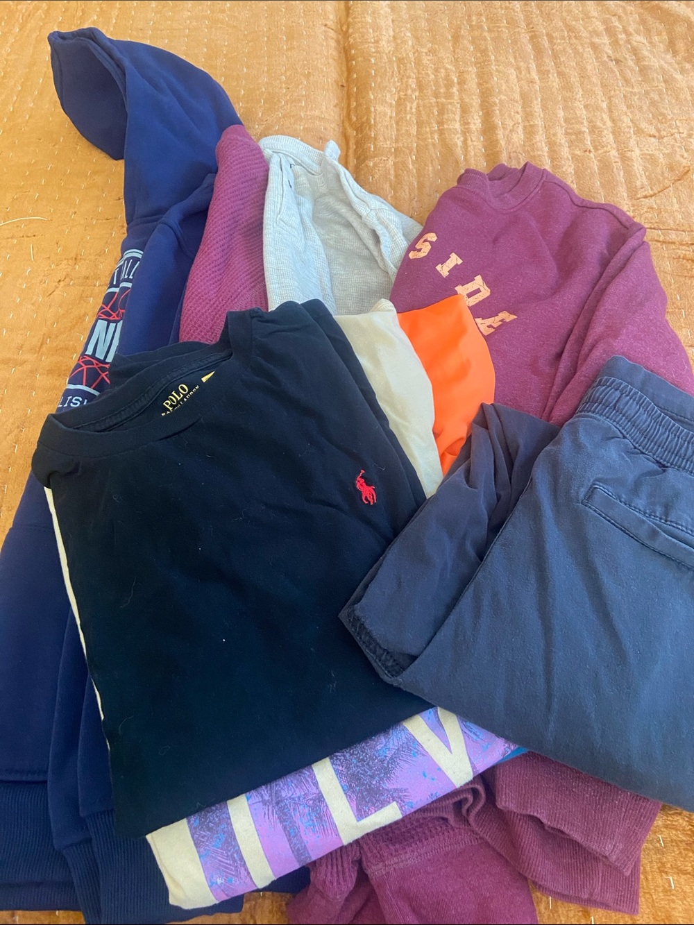 Bundle of boys clothes, 9 items size 12-16
